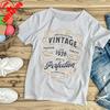 Vintage 1976 Koszulki na Urodziny Koszulka Urodzinowa Koszulka Graficzna 'Aged To Perfection' Ubrania na 50. Urodziny dla Mężczyzn Koszulki Nostalgiczne