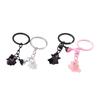1Pair Bag Hanging Halloween Ghost Keychain Cute Key Rings Minority Magnetic Ghost Pendant  Gift