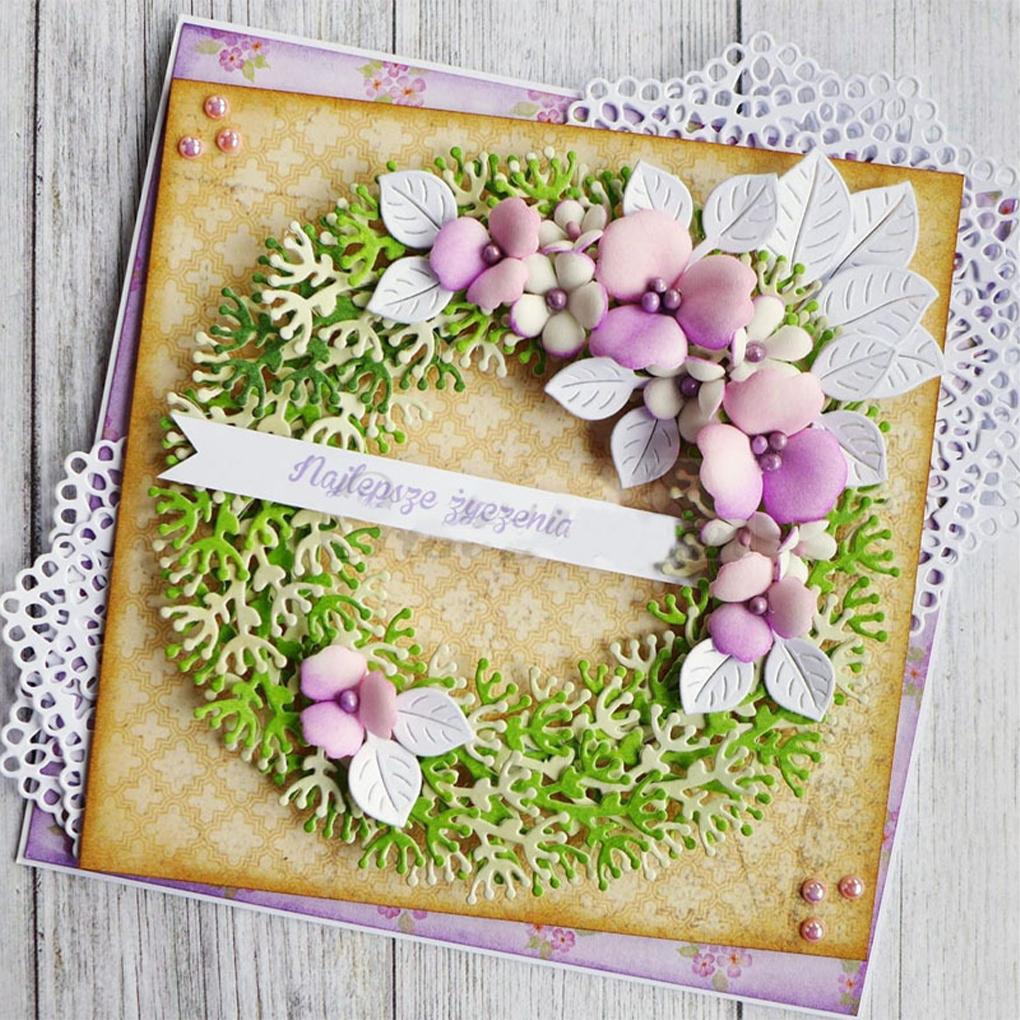 Carbon Steel Die Mold Paper Cards Photo Album Flower Shape Moulds DIY Crafting Template Embossing Stencil Handicraft Accessories