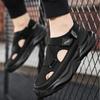 2024 New Male Platform Sandalias Fashion Designer Men's Sandals Breathable Casual Shoes for Men Outdoor Non Slip Beach Sandals
