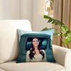 Lana Del Rey Hot Music Album Cushion Cover Reversible Plush Pillow Cover Soft Fluffy Home Decor for Sofa Bedroom