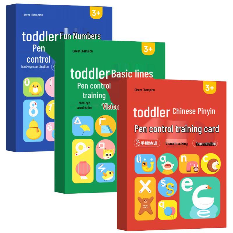 Preschool Erasable Pen Control Training Copybook Set