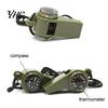 3in1 Survival Whistle with Compass Thermometer Hiking Outdoor Emergency Gear