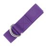 Fitness Stretching Strap NonElastic Stretch   Strap Cotton Fitness Bands with DRing Buckle(Purple )