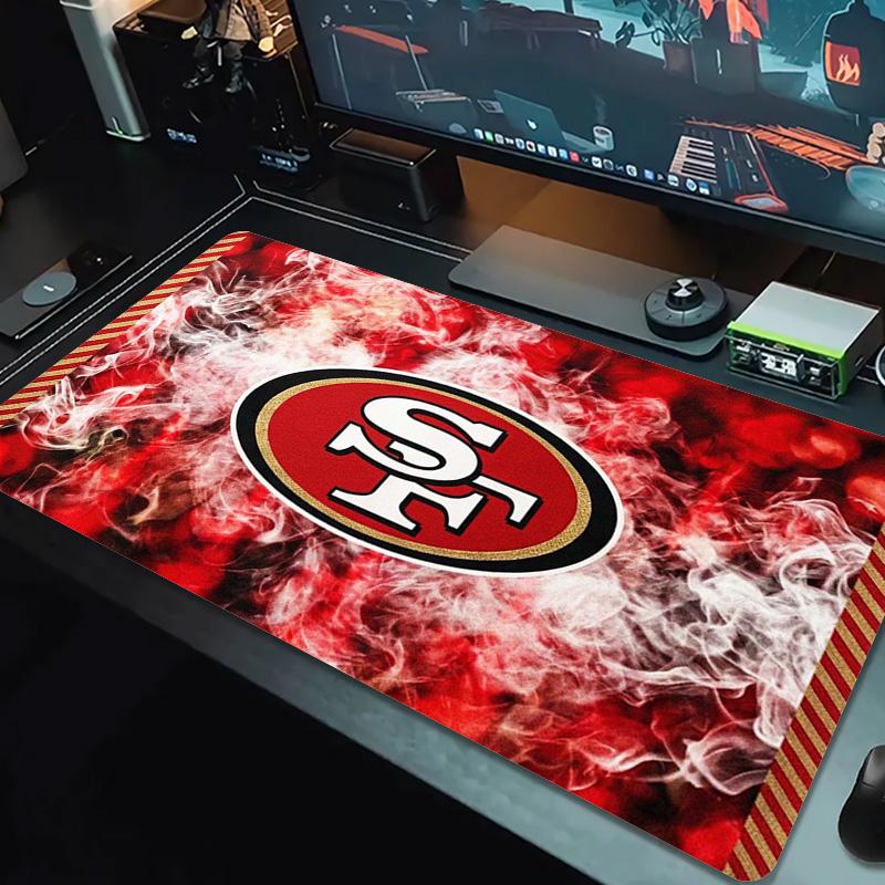 San Francisco 49ers Color Mouse Pad Large Gaming Table Cushion Non-slip Laptop Tablet Big Mousepad XXL Mat Mini PC Playmat With Lock edge