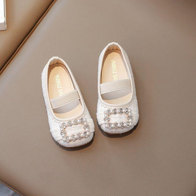 Comfortable Princess Leather Shoes for Toddler Girls Age 1-3 Fashionable Versatile