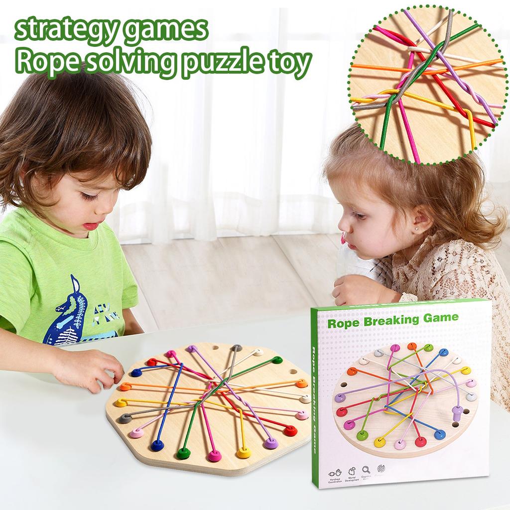 The Rope Big Challenge Board Game Children Puzzle Thinking Development Focus