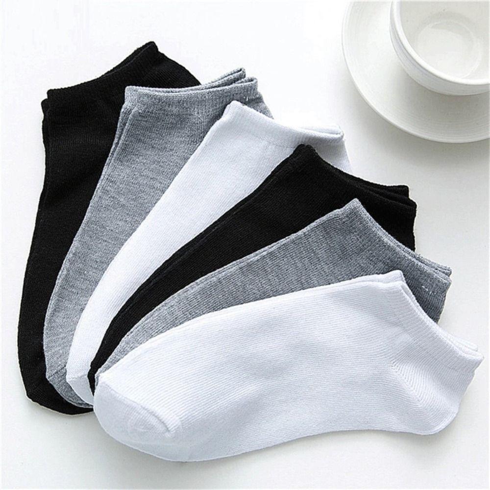 10 Pair Short Solid Color Male Short Socks Breathable Cotton Sports Socks Unisex Women and Men