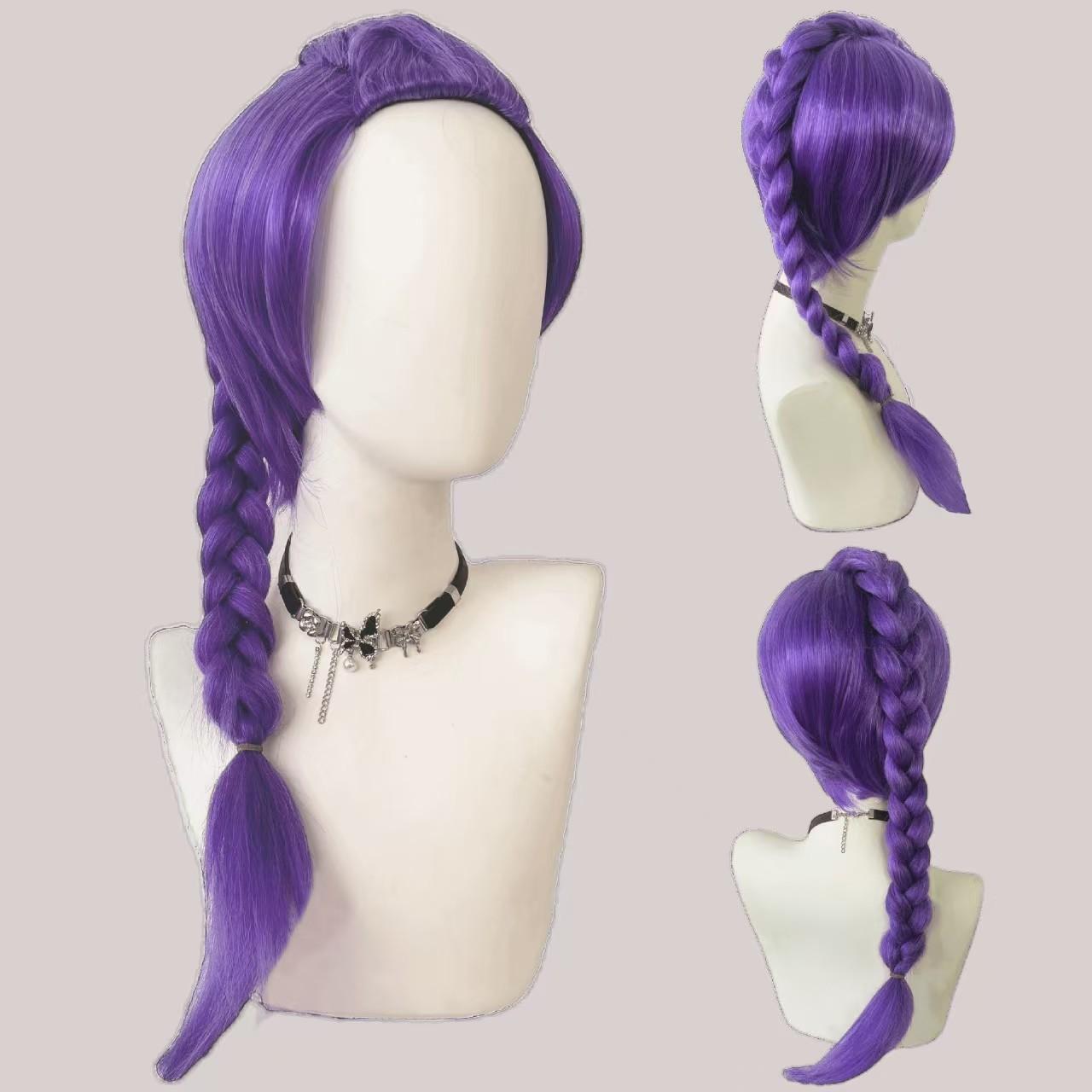 Witch Hunting Group Anime Cos Wig, Mila Zoe Lumi Simulation Scalp Styling Wig (as the picture,button net)