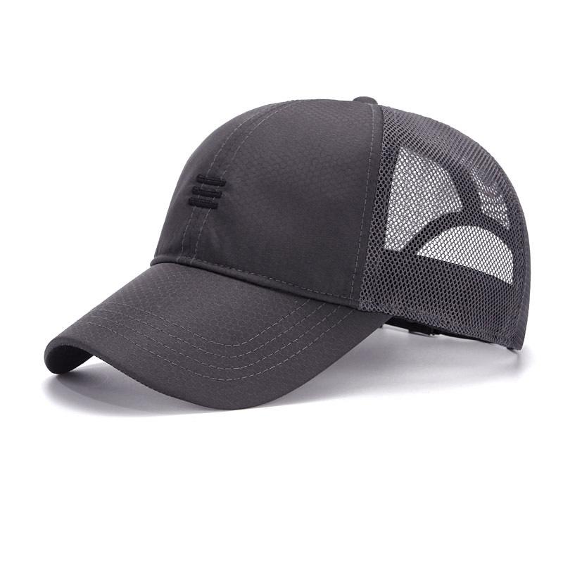 XL 65cm Taglia Grande Cappellino da Baseball Estivo in Rete da Uomo Asciugatura Rapida da Esterno Snapback Regolabile Cappellino Casual con Visiera a Becco per Protezione Solare