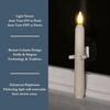 Flameless Window Candles with Sensor Dusk To Dawn Roman Column LED Conical Candles Battery Operated LED Taper Lights Suction Cups Christmas Decor