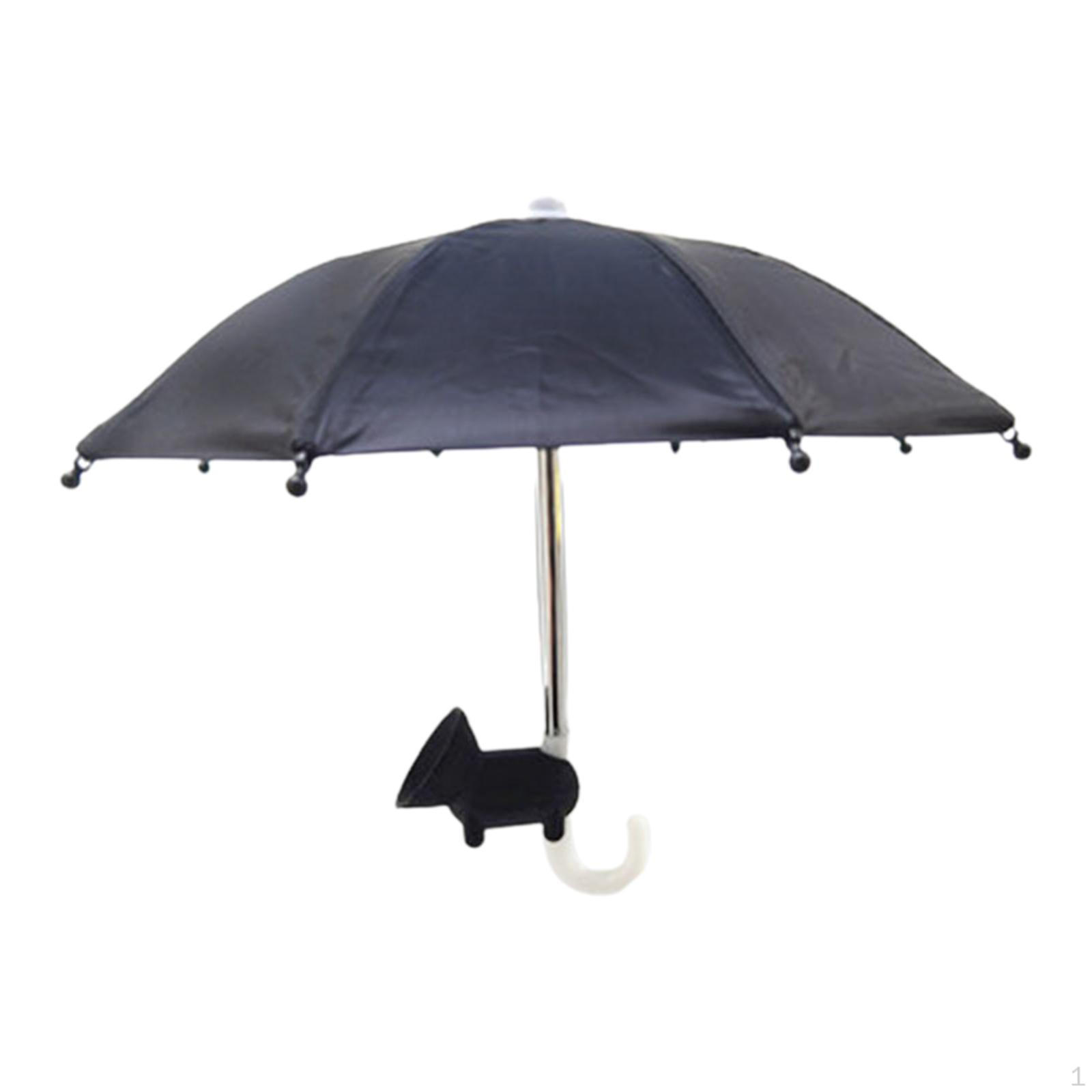 Mobile Phone Umbrella Stand, with Suction Cup Mount Durable Material Adjustable Outdoor Lightweight rosa