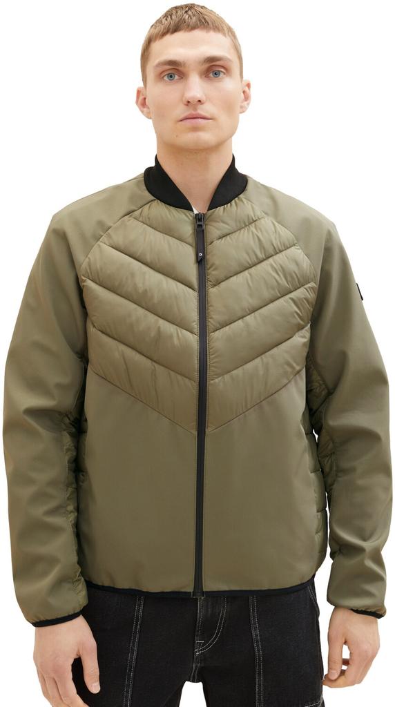 Mid-season Denim Hybrid Jacket Tom Tailor - REPREVE Our Ocean (1036190) Repreve(R) Ocean(R) Dusty Olive Green