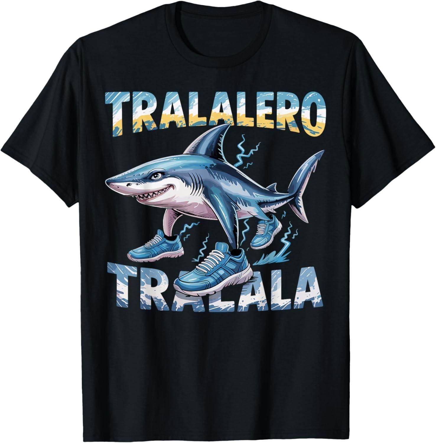 Tralalero Tralala Italian Brain Rot Italian Brainrot Meme T-Shirt Mens Womens Tees Top unisex T-Shirt Mens Womens Tees Top L