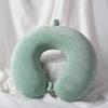 Solid Color U-Shaped Neck Pillow for Travel, Car, Office, or Napping - Cervical Support & Customizable Gift Option