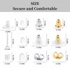 600Pcs/Set Anti Allergic Earring Backs Studs Kit Clear Earring Backings  Women's Gifts