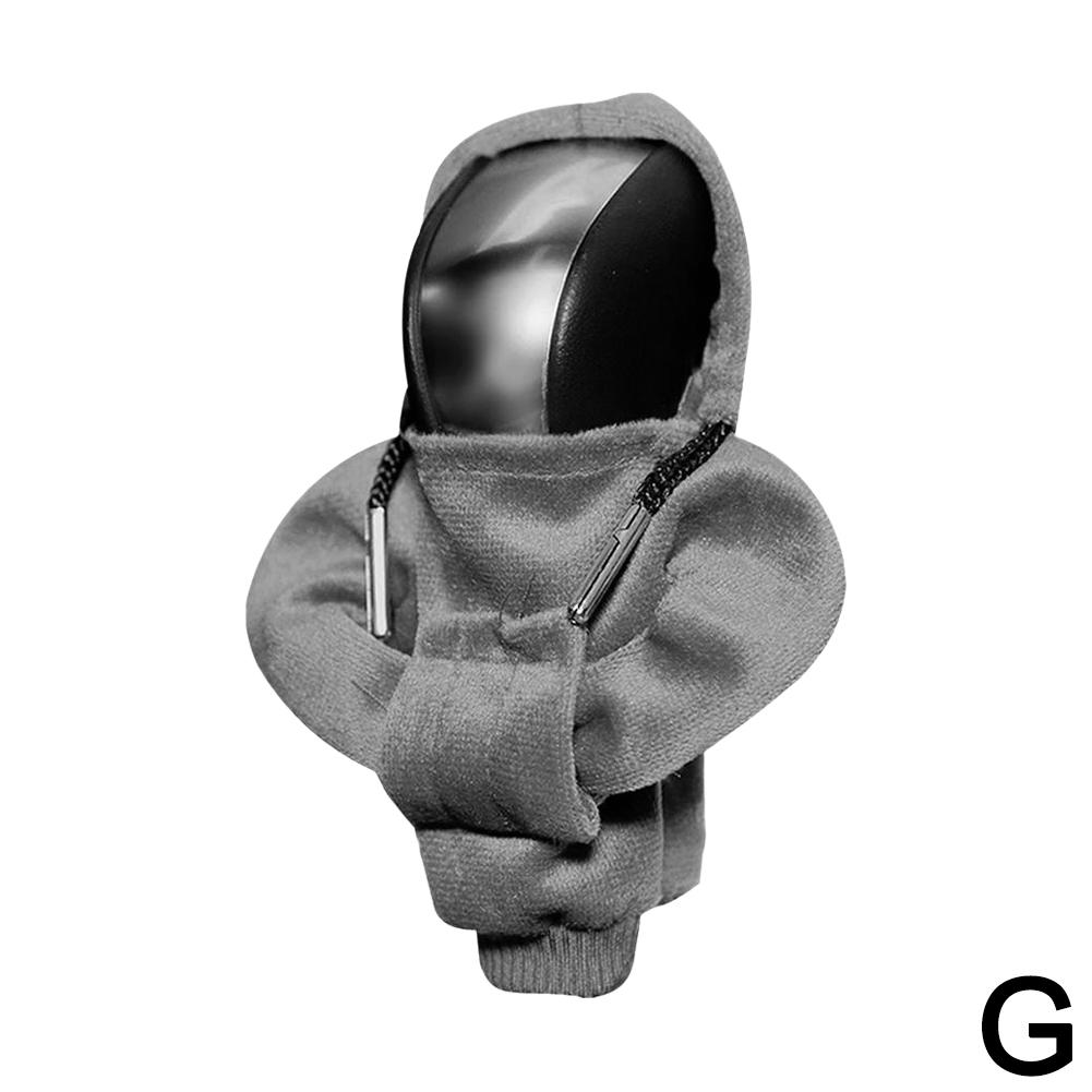 

Car Gear Shift Knob Cover Handle Kit Creative Universal Hoodie Manual Gear Sweatshirt Decoration Funny Car Interior Accessories