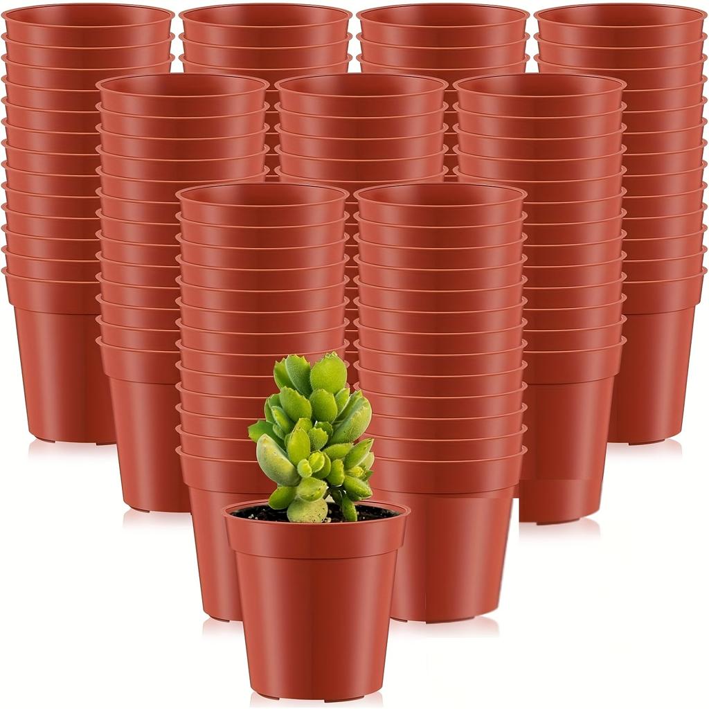 10/20pcs Two-colors Seeding Nursery Pot Plastic Plants Flowers Seedling Cups Grow Box Home Garden Nursery Pot Potted Containers