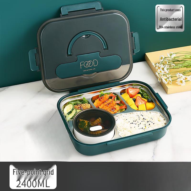 Tian Yajing 304 Stainless Steel Insulated 5-Compartment Lunch Box