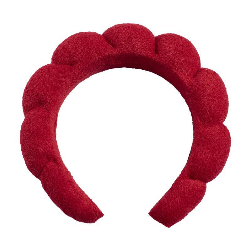 Cross-Border Waterproof Flannel Sponge Headband - Twist Braid Cloud Design for Washing Face