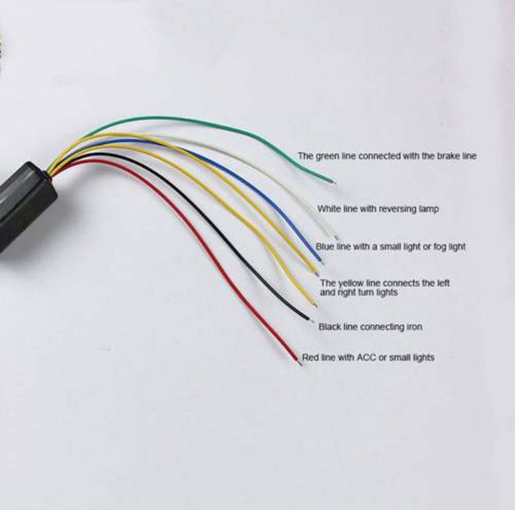 Striscia LED a Flusso 12V per Auto Barra Luci Segnalazione Svolta Portellone Lampada Strisce Baule