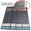 6pcs Carp Fishing Ready Tied Hair Rigs Alloy Steel Carp Fishing Hook Braided Line For Method Feeder Fishing Accessories Tackle
