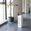 Stylish Wrought Iron Umbrella Stand – Creative Letter Design for Office Foyer Home Decor