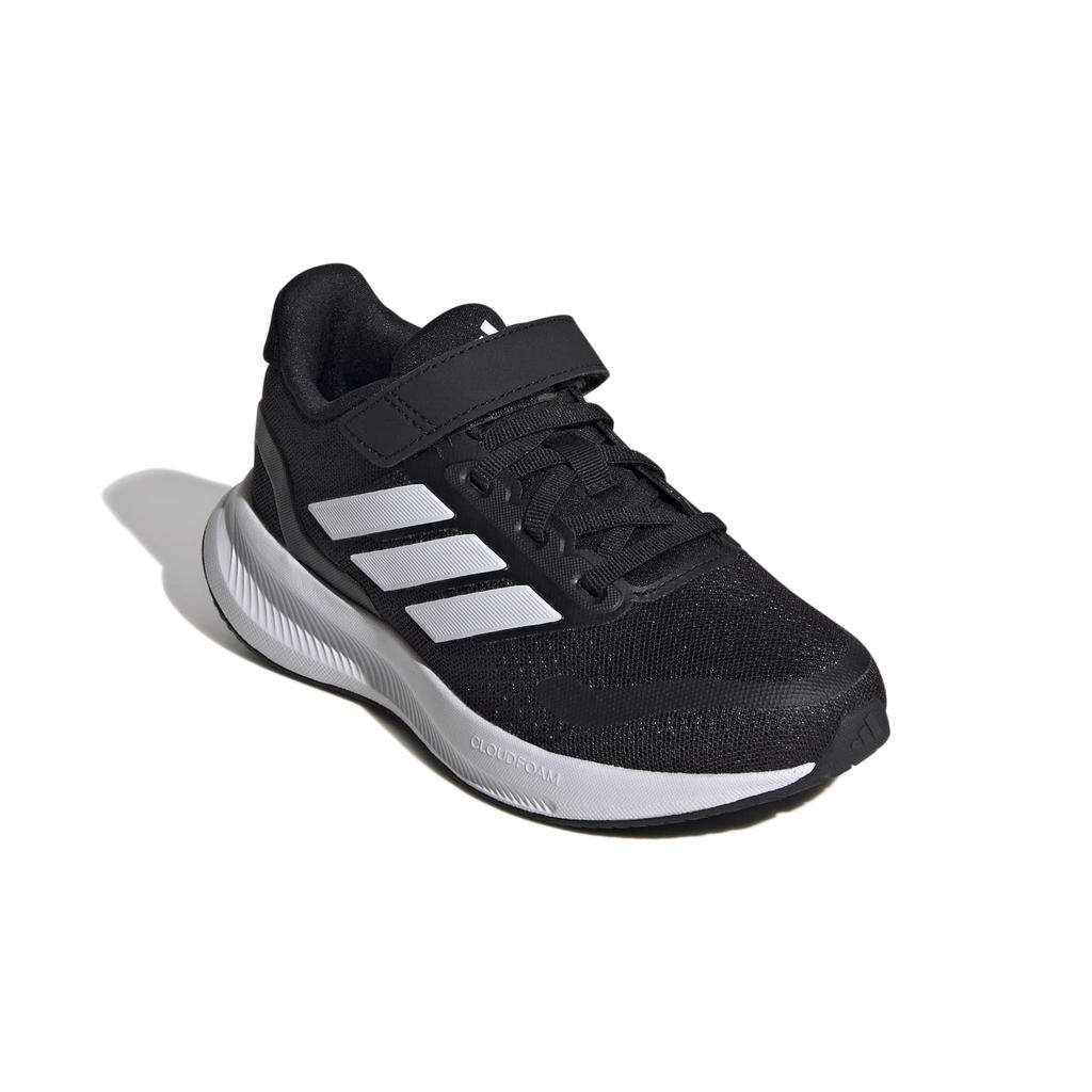 Adidas Core Fight EL C Boys and Sizes Core White Size Kids' 5.0 Sneakers, Girls, 17-21.5cm, Unisex, NLD75, Black/Footwear White/Footwear (IE8574),