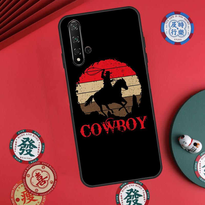 Rodeo Cowboy Lasso Horses For Huawei Nova Y73 Y72 Y61 Y91 Y90 Y70 Y60 12s 12i 11i 8i 9 10 SE P60 Pro P30 P40 Lite Case