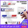 2026 Horká nálepka na auto Hliníkové boční nálepky na karoserii auta Značka dekorace blatníku kufru Nálepka pro Peugeot 206 308 307 208 207 3008 2008 50