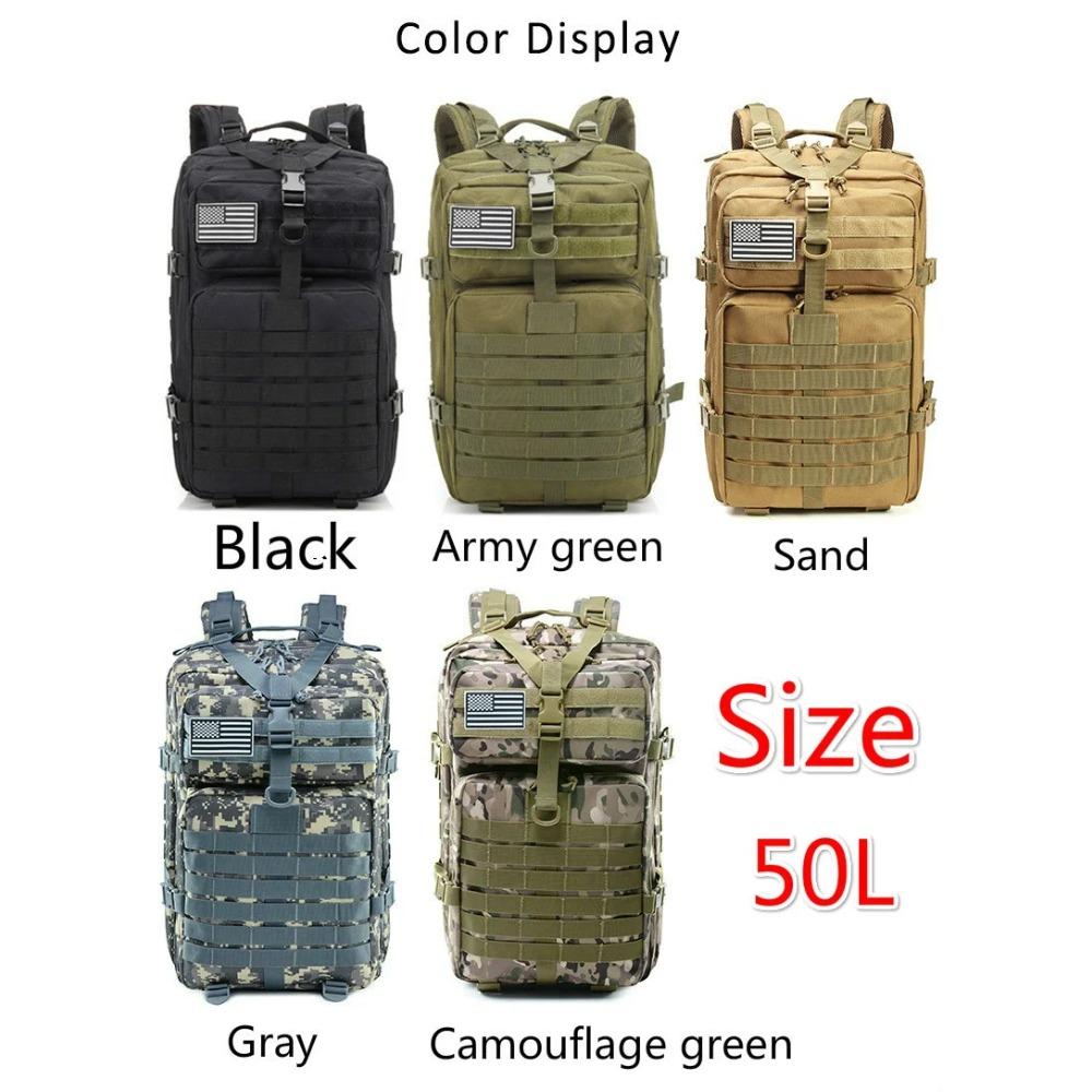 

30L/50L 1000D Nylon Waterproof Backpack Outdoor Rucksacks Tactical Sports Camping Hiking Trekking Fishing Hunting Bag