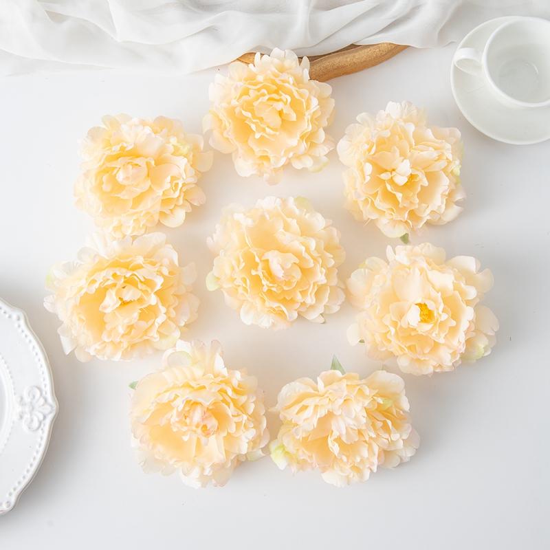 

5/10PCS Artificial Flowers Spring And Summer Silk Peony Wedding Dress Decoration DIY Home Christmas Vase Ornaments Scrapbook 5PCS