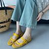 Fashion Sexy Mesh Shallow Women Sandals Fashion Buckle Narrow Band Hollow Slide Sandals Summer Comfort 42 43 Large Size Mary Jane Shoes