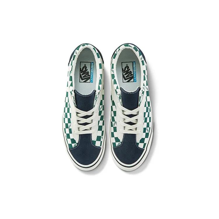 Vans Bold Ni Checkerboard Green / White (Unisex) Skate Shoes VN0A3WLP5E1