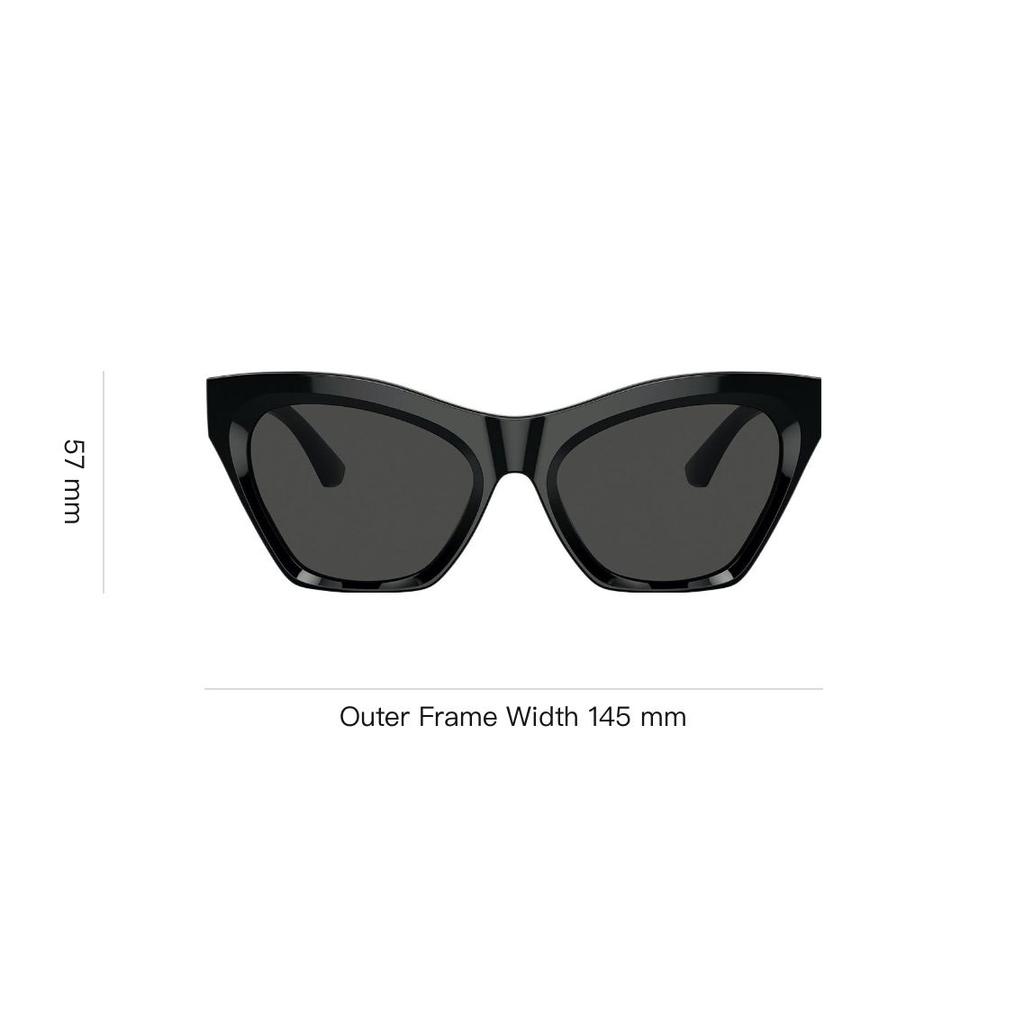 Burberry Full Frame Irregular Shape Sunglasses Women Sunglasses Black 0BE4420U-30018755