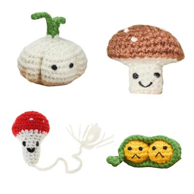 Crochet Bookmarks Cartoon Vegetable Bookmarks Book Page Holder Book Page Divider Appreciation Gift for Teacher Reader