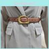 Black Simple Leather Womens Belt With Alloy Pin Buckle For Casual Wear Daily Use