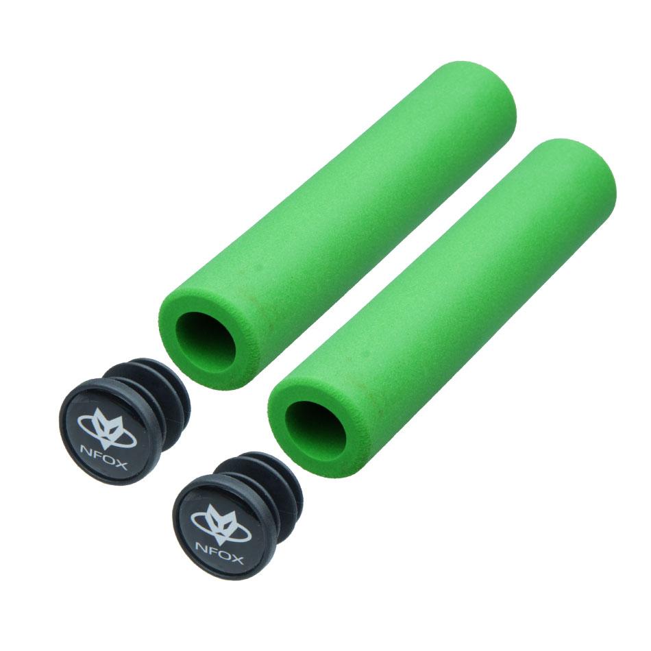 

2pcs/1 Mountain Road Cycling Bicycle MTB Handlebar Grips Cover Grips Smooth Soft Silicone Anti-slip Handle Grip Lock Bar End зелёный