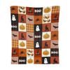 Soft Throw Blanket for Fall Halloween Thanksgiving, Cozy Decorative Plush 70 Cm