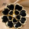 Sophisticated Apparel Accessories Vintage Rhinestone Flower Button Covers, Snap On Decorative Gift Ideas for Fashion Enthusiasts Metal Shirt Cufflinks