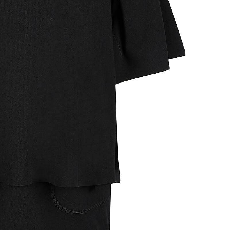 LESS 2025 Summer Round Neck Short Sleeve Dress