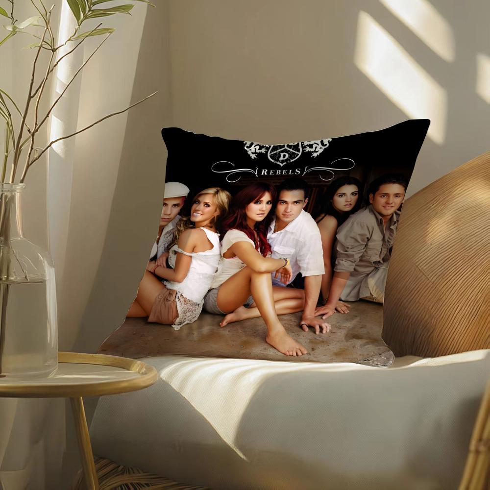 R-Rpd Choir Rebelde Album Band Music Pillow Case Pattern Printed Pillowcase For Living Room Sofa Cushion Cover & Bedroom Decor