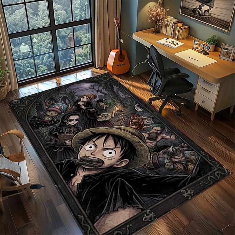 Gamer Room Large Area "ONE PIECE" Non Slip Washable Rug Carpet Bedroom Home Decor kwq52