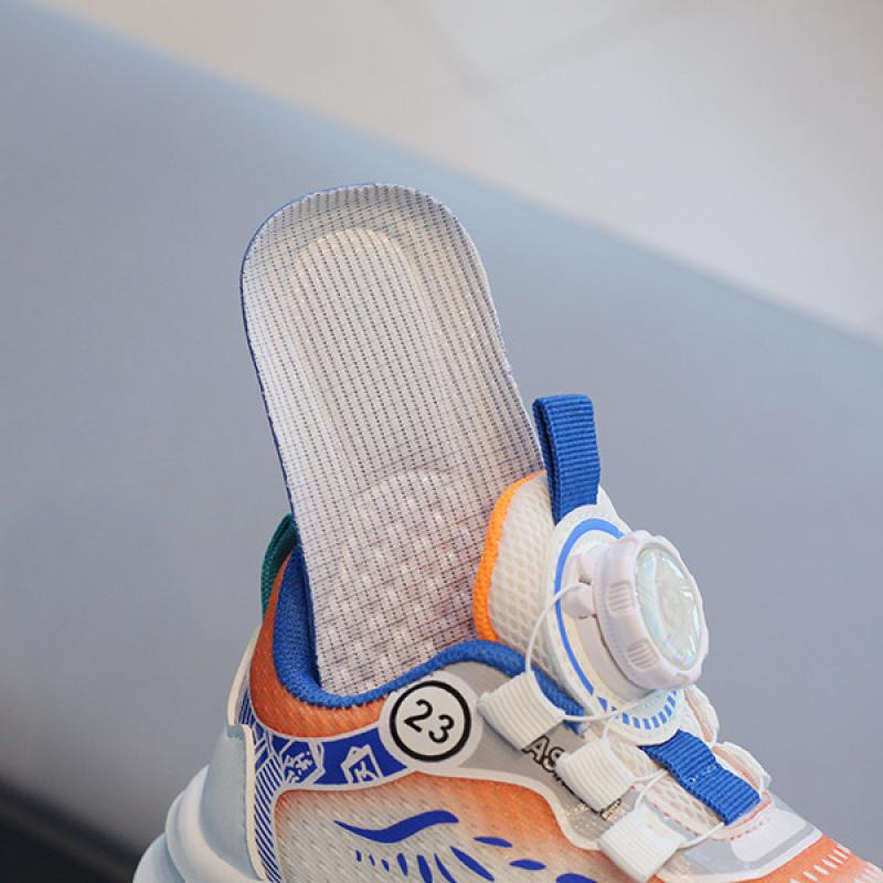 Kinder Sneakers Jungen Mädchen Freizeitschuhe Drehknöpfe Laufschuhe Weiche Sohlen Baby Mesh Schuhe Singles