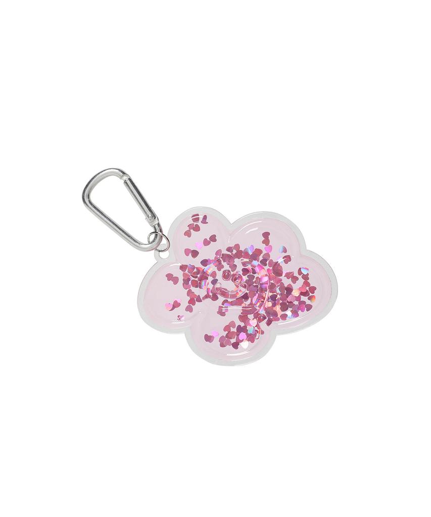 WACKY WILLY Friends Glitter Keyring Pink