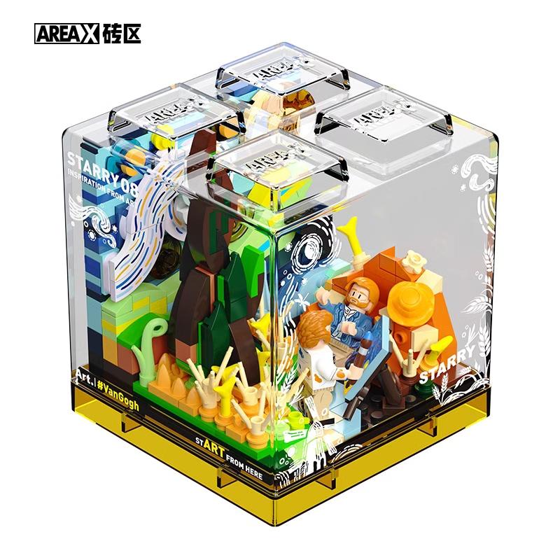 Areax Artist Series Box Construction Blocks Animation Collection Fashion Game Assembly Model Removable Decoration Plaything Gifts No box