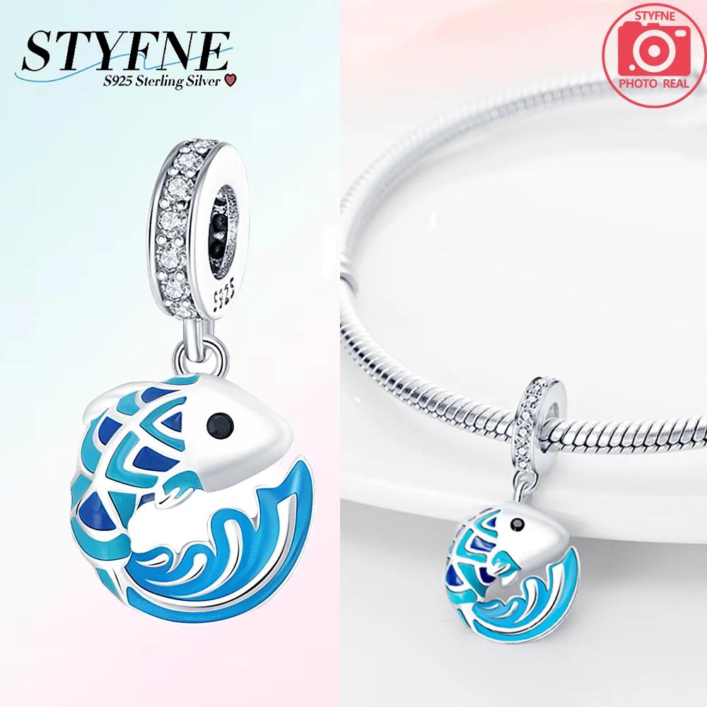 Charm Bead Charms Plata Zircon Crab WhaleBeads for Charm Bead Charms copper Bracelets Bead Charms Jewellery Making Womens Gift