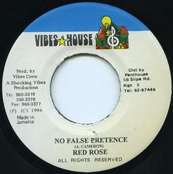 

7-дюймовая пластинка ANTHONY RED ROSE - No False Pretence NONE Vibes House 1996 Ямайка Регги, Ска и Даб Б/У