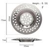 Kitchen Sink Filter Stainless Steel Mesh Sink Strainer Filter Sewer Mesh Strainers Bathroom Sink Strainer Drain Hole Filter Trap