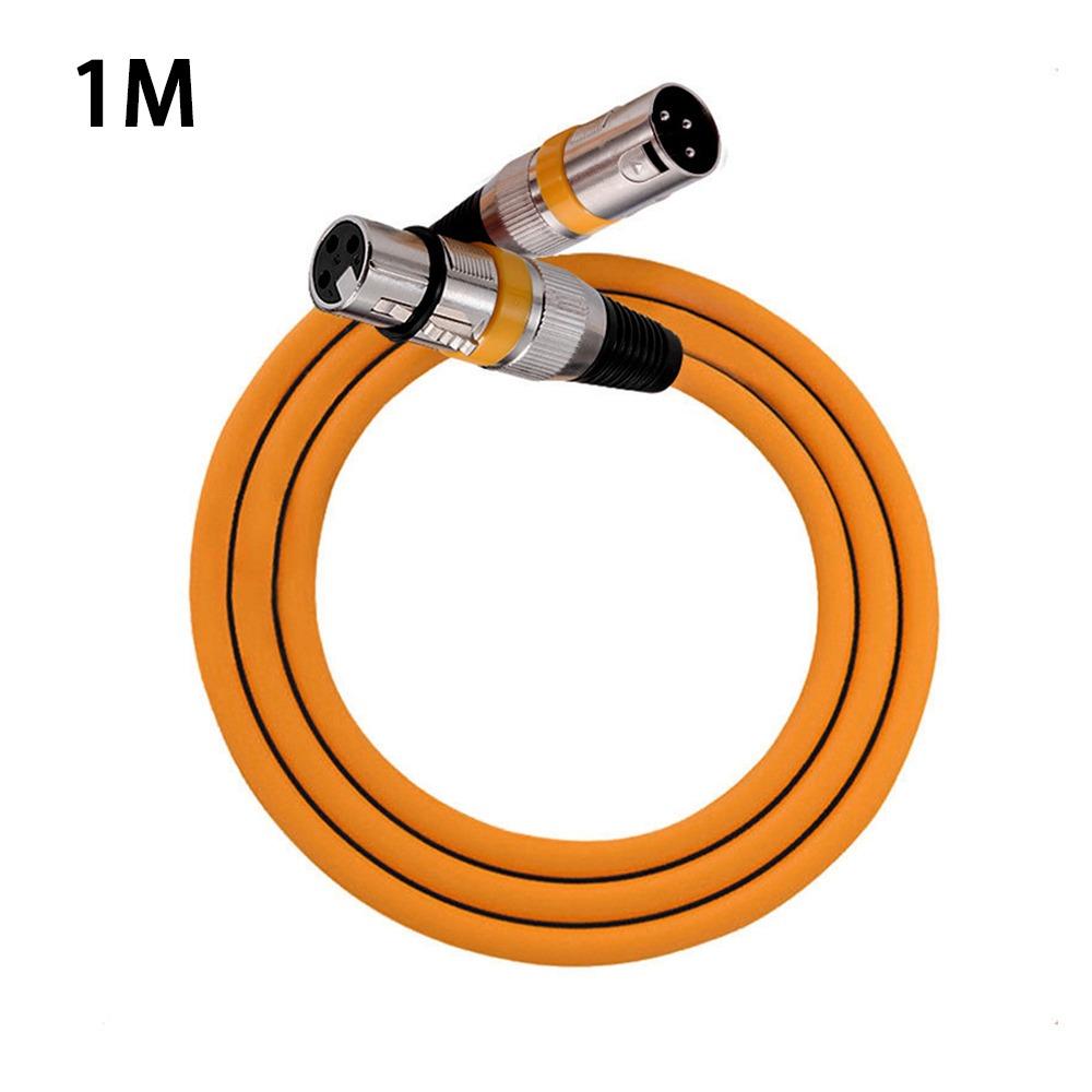 

Кабель аудиосигнала XLR «папа» — «мама» для микшера, микрофона, балансный кабель оранжевый